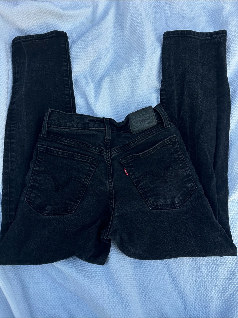 Levi's Black wedgie Straight Leg Jeans